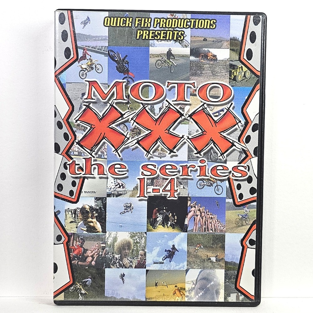 Moto XXX The‎ Series 1-4 DVD 2001 Freestyle Motocross Stunts Quick Fix Punk Rock